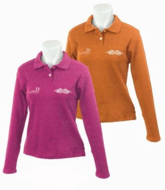 lady long sleeve polo shirt