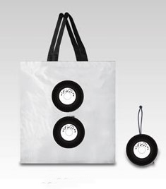 LP DISK - foldable shopping bag