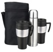 1 x 750ml S/S vacuum flask,2 x 400ml travel mugs