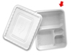 Quad Takeout Box with Cover